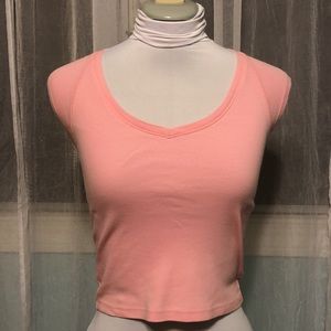 Vintage Baby pink crop top - Express